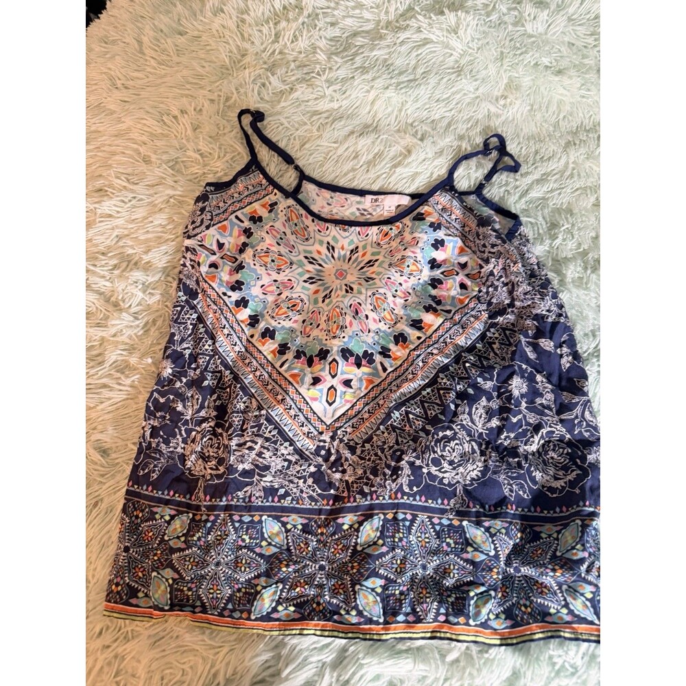 Dr2 Cami Kaleidoscope Tank Women’s Sz M Rainbow Colorful